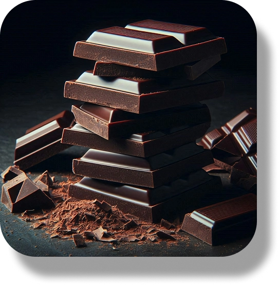 carré de chocolat noir